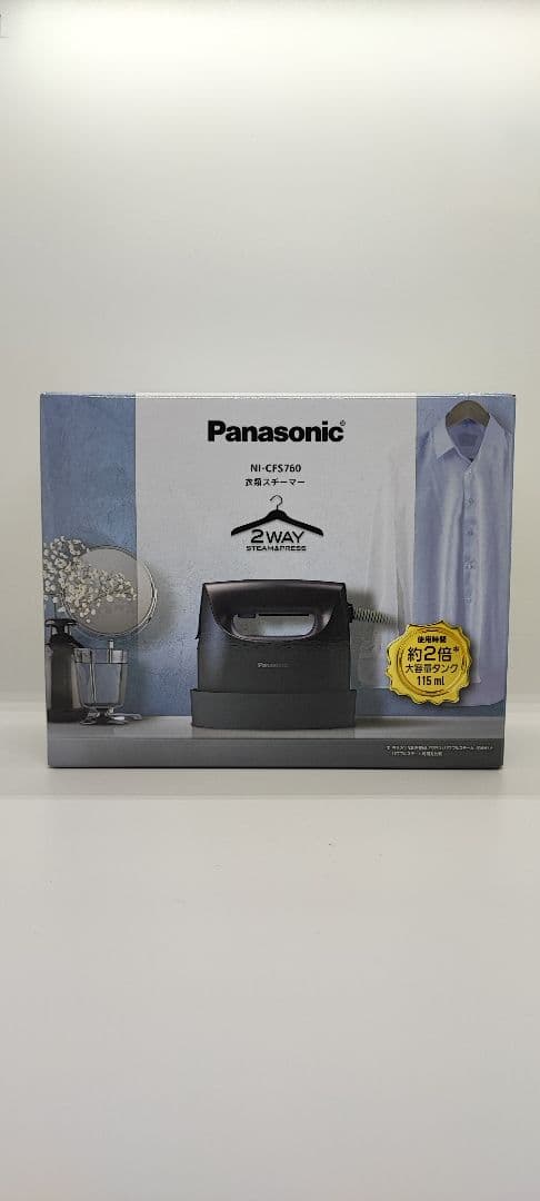【新品未使用】Panasonic 衣類スチーマー NI-CFS760