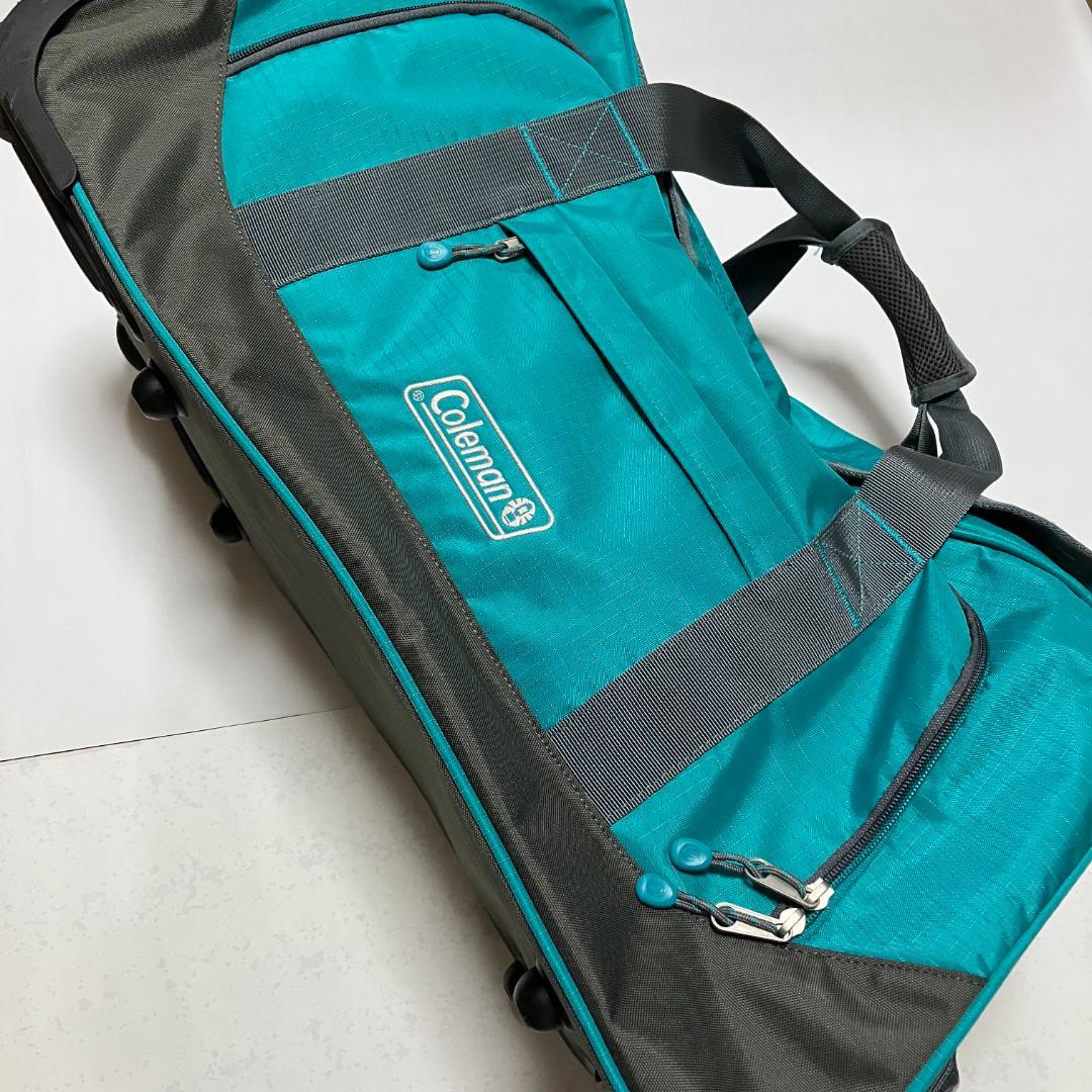 【美品】コールマン/Coleman キャスター付ボストンバッグ・修学旅行用等