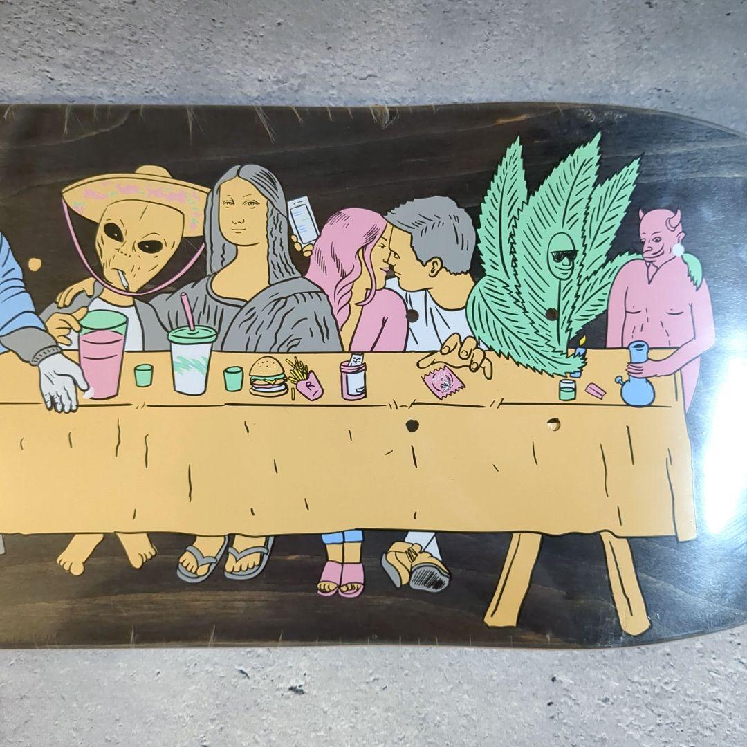 新品 RIPNDIP スケートボード デッキ 最後の晩餐 初期デザイン オマケ付
