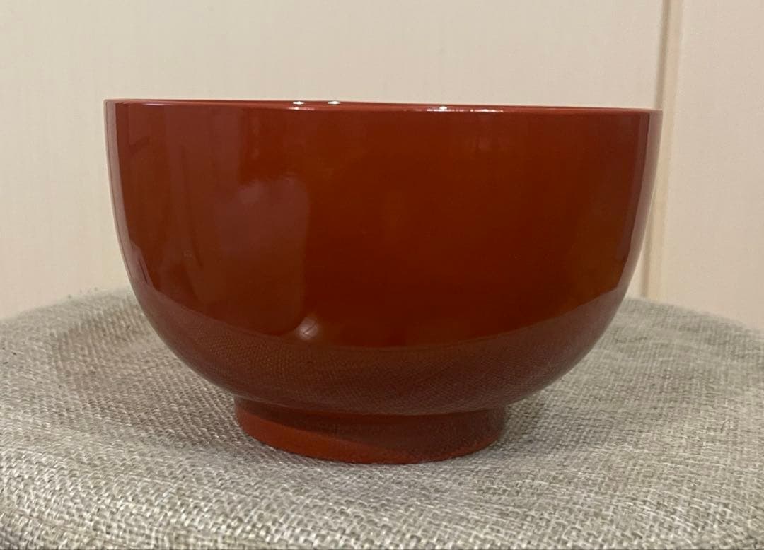 お雑煮用 新品‼️多用椀揃え 洗 朱色 漆器 5個 高さ約8.5 直径13.5