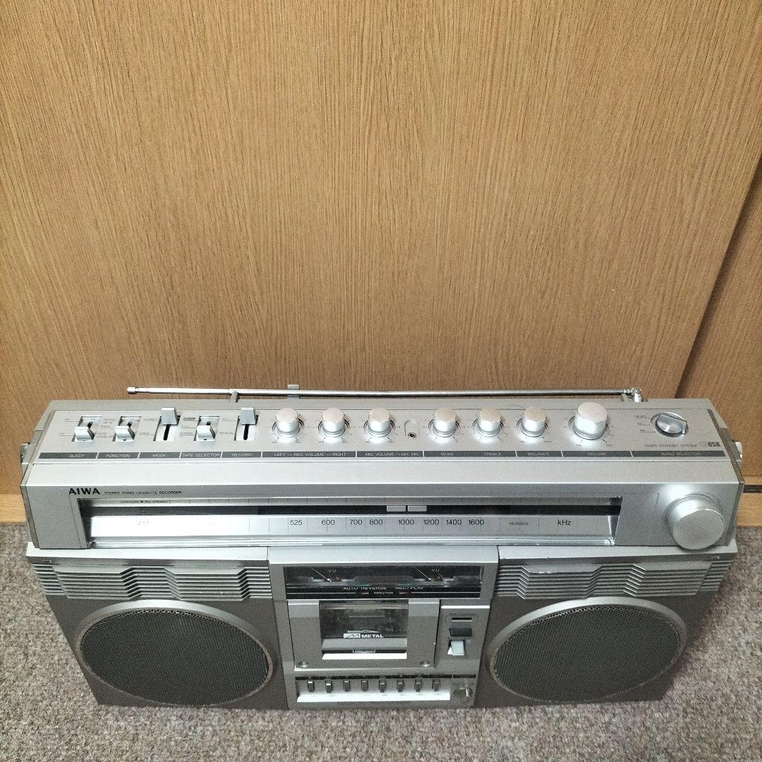 ジャンク AIWA CS-85X ラジカセ 昭和レトロ アイワ ジャンク