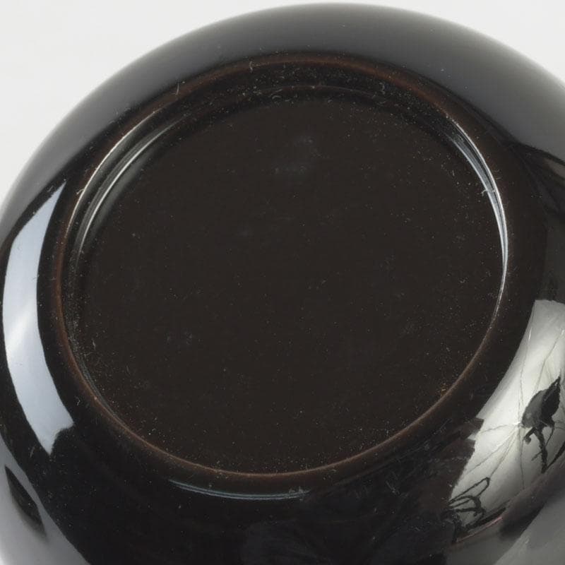 茶道具　加賀蒔絵師　中村宗尹作　梅月蒔絵　中棗　共箱　V　9638