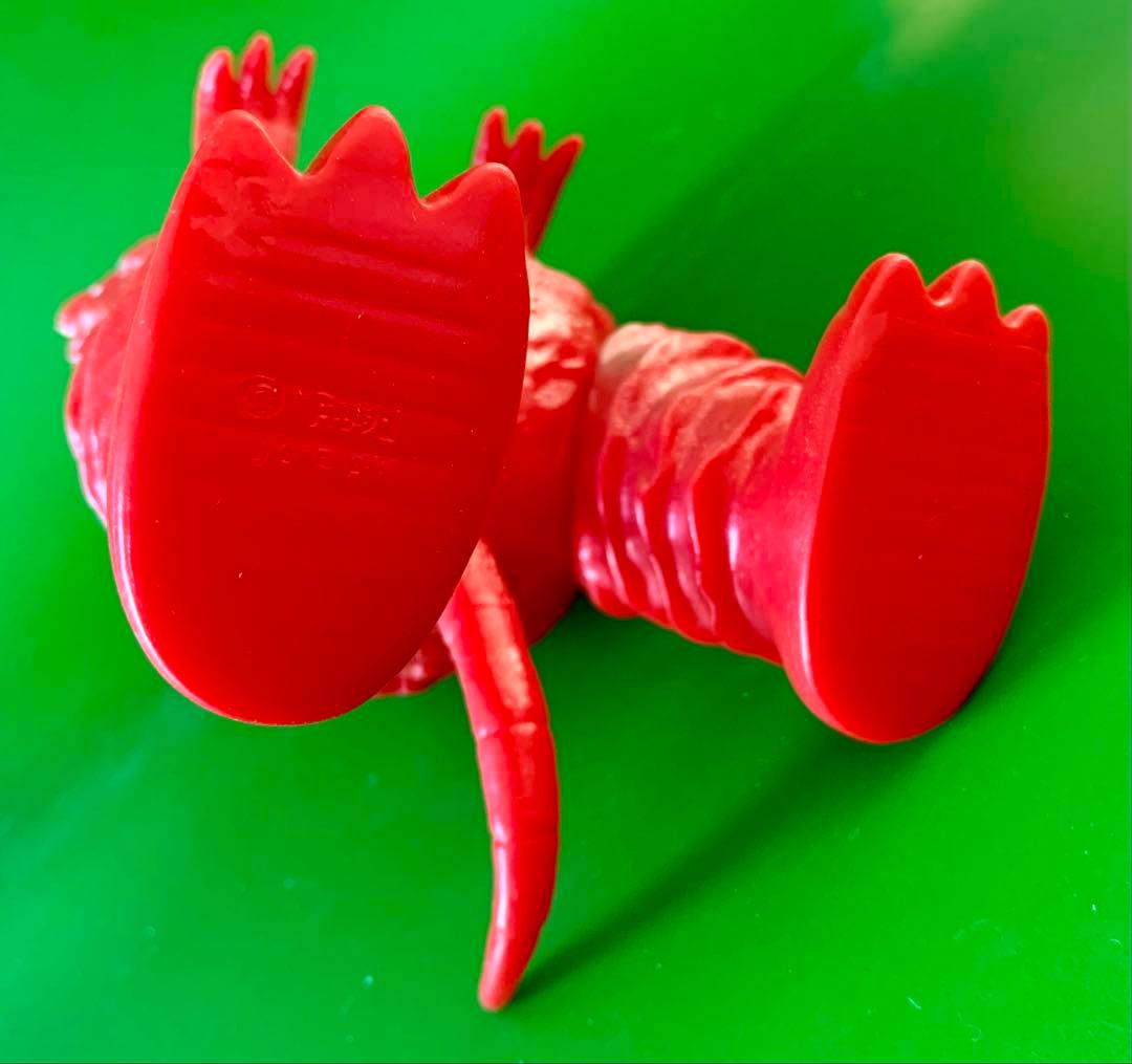 赤ガラモン 尾可動 未使用極美品 ソフビ人形 マルサン刻印無し希少品です！