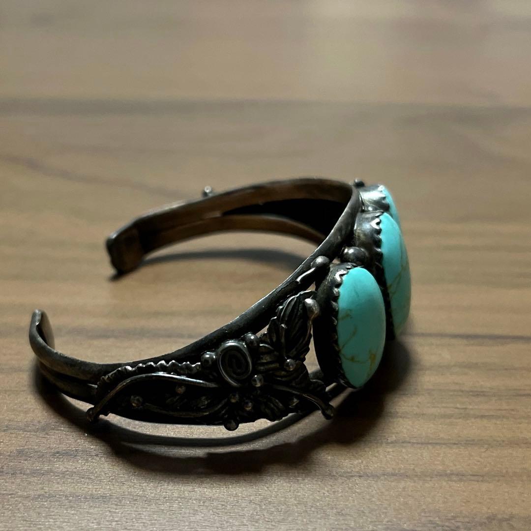 インディアンジュエリー　ターコイズ　バングル