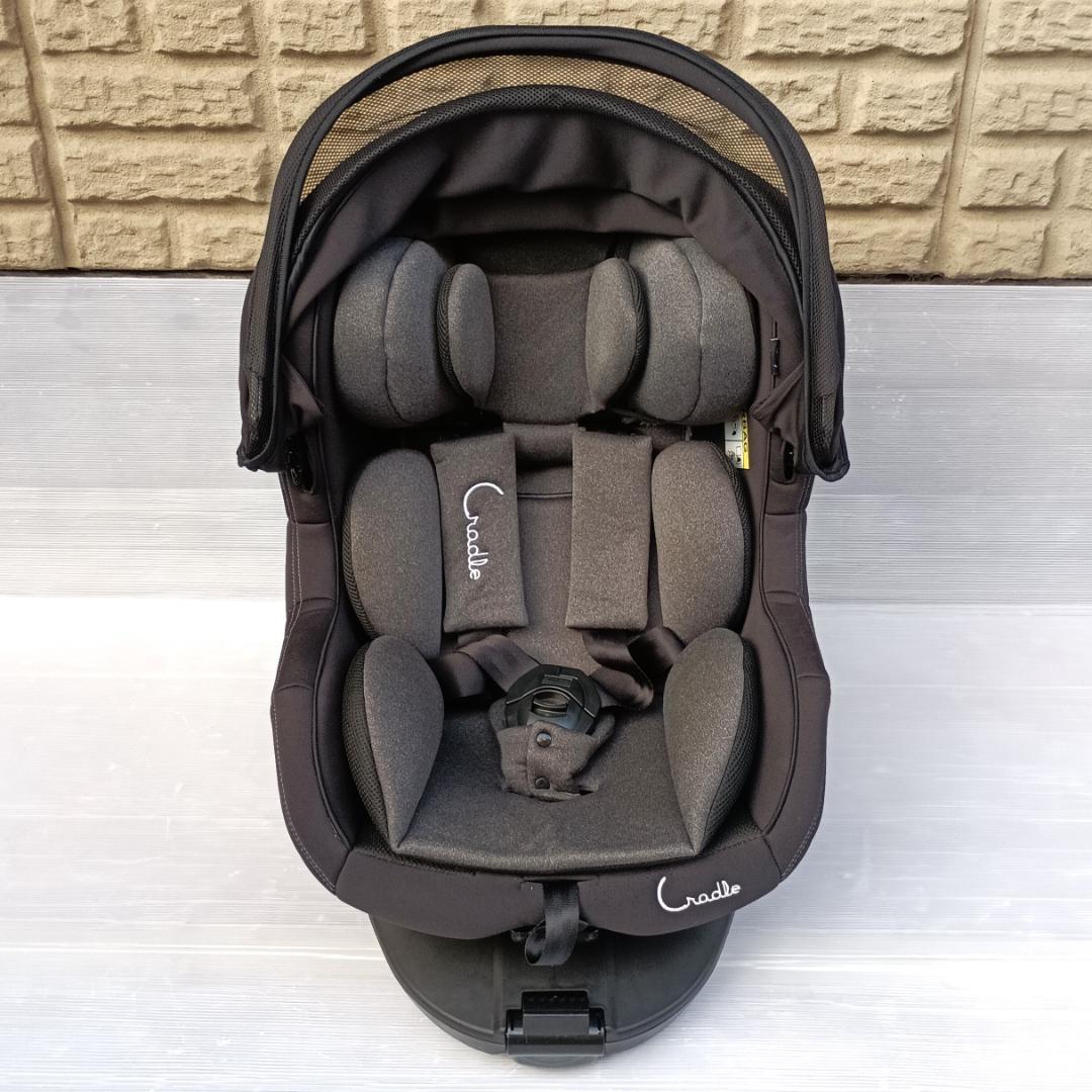【美品】クレイドル・オーカクルターンプライムⅡ isofix バースデイ限定