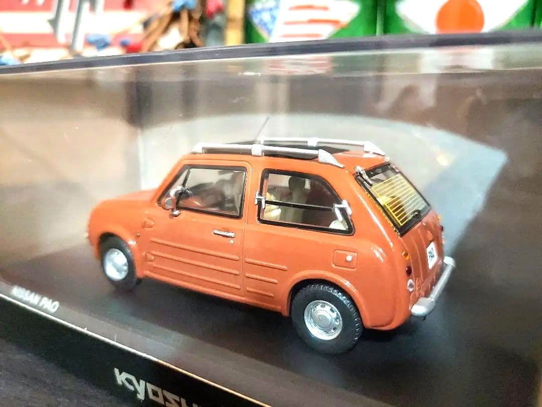 京商ミニカー日産PAO　パオ　パイクカー　テラコッタオレンジ