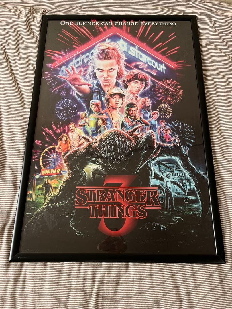 ☆レア☆ ストレンジャーシングス ポスター 専用フレーム付 3枚セット