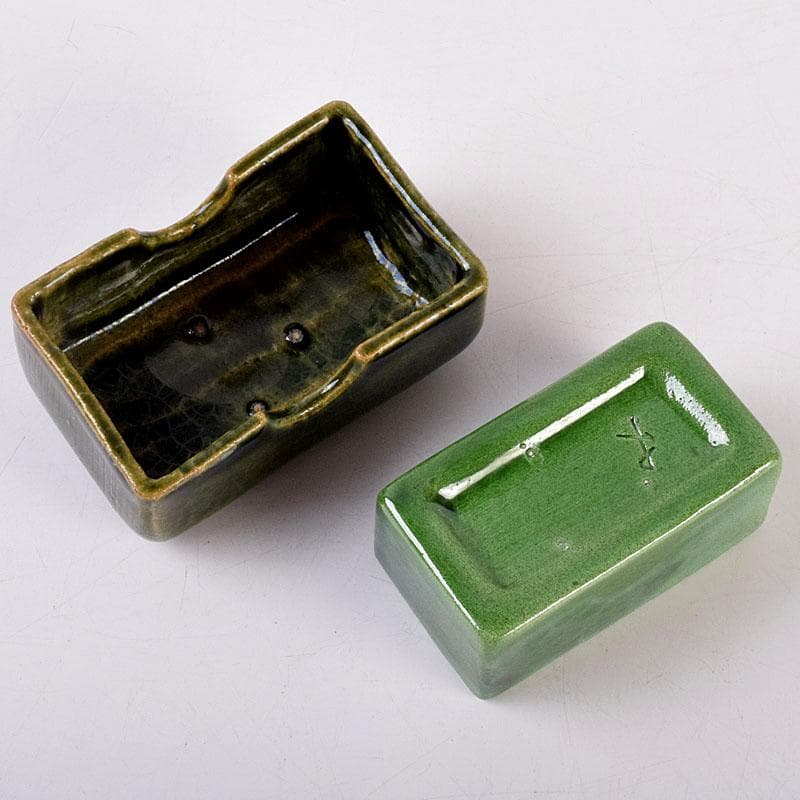 YUKI TANAKA加藤丈佳造　色絵金彩花文　香合　共布共箱　V8484