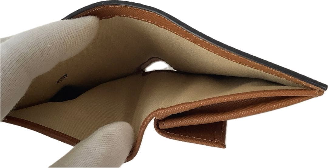 新品★マルニ★MARNlサフィアーノバイフォールドウォレット２つ折り財布★茶系