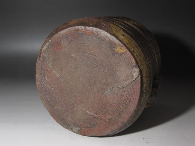 ★古瀬戸　耳付水指　裏千家十代認徳斎　裏千家十五代鵬雲追書がございます★x406