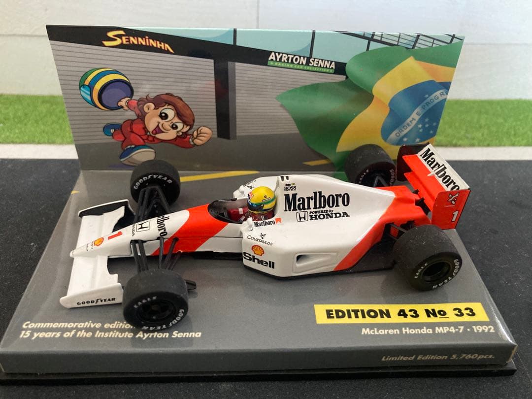 mikuni392 ミニチャンプスマクラーレンホンダMP4/7 オマケ付き