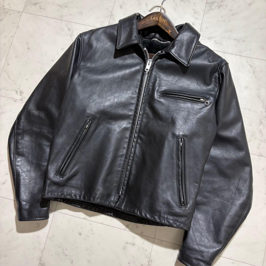 美品✨schott ショット 38サイズ M レザージャケット ライナー 黒