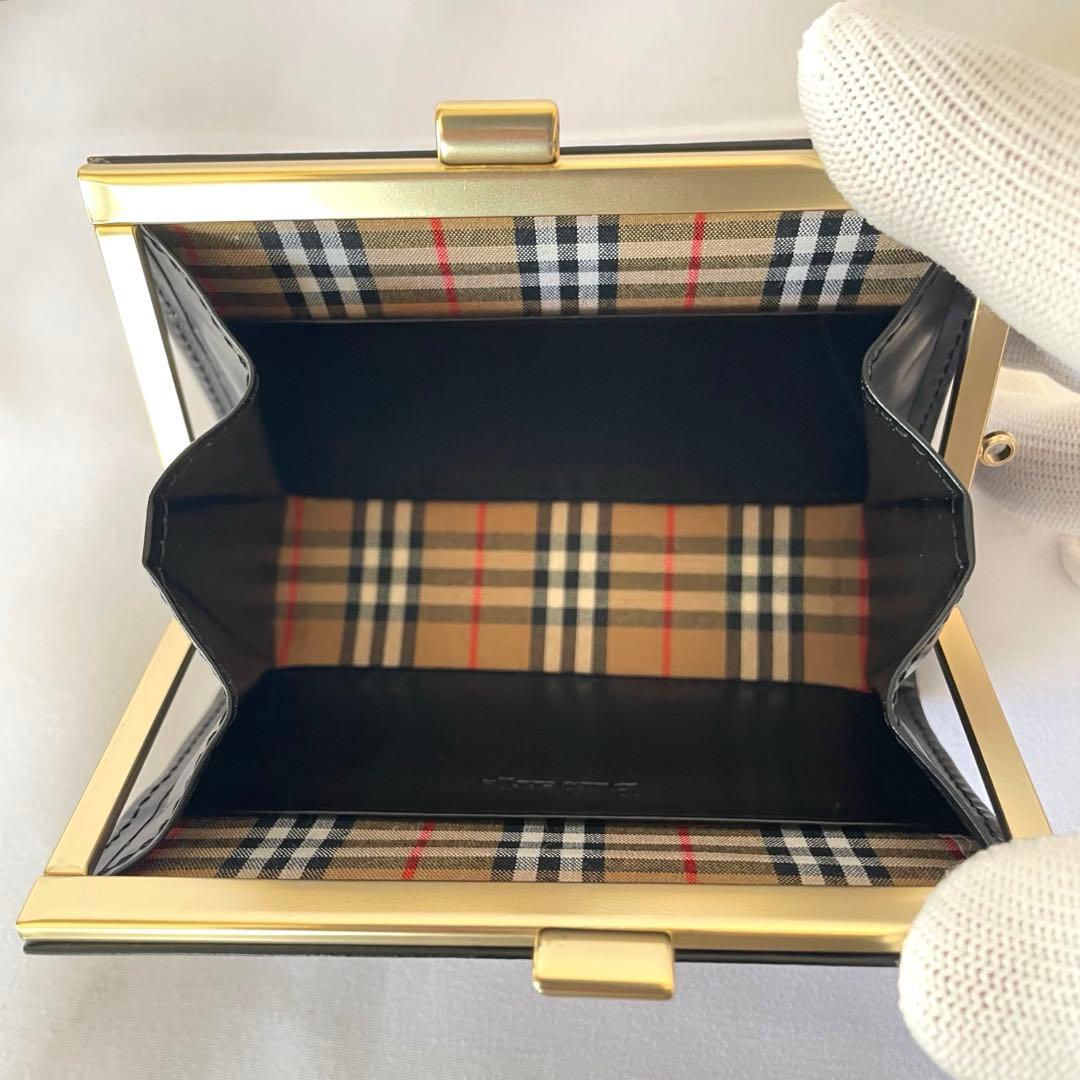 極美品✨Burberrys ヴィンテージ がま口 ケース 箱付き 希少