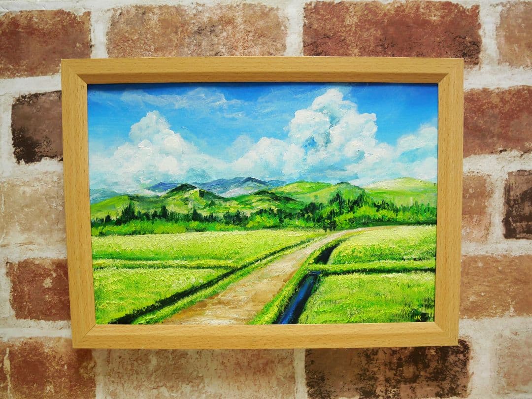 油絵 絵画 【夏の風景】