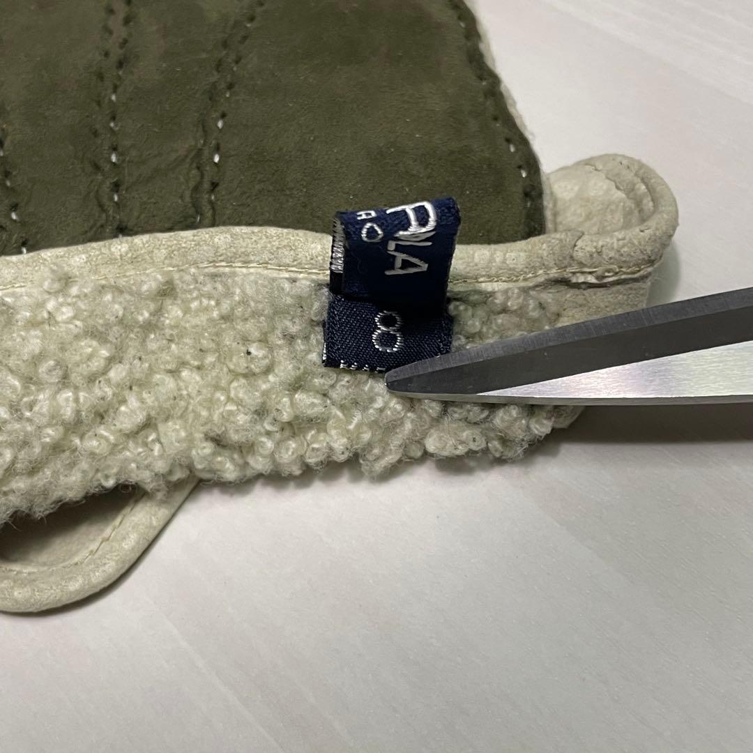 た*け様 メローラ☆メンズ 手袋☆カピバラレザー☆スエード☆カーキ☆ホワイト☆