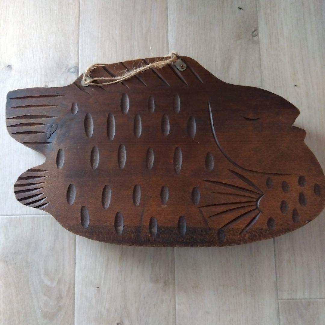 木製魚型収納ボックス＆キ−ケ−ス