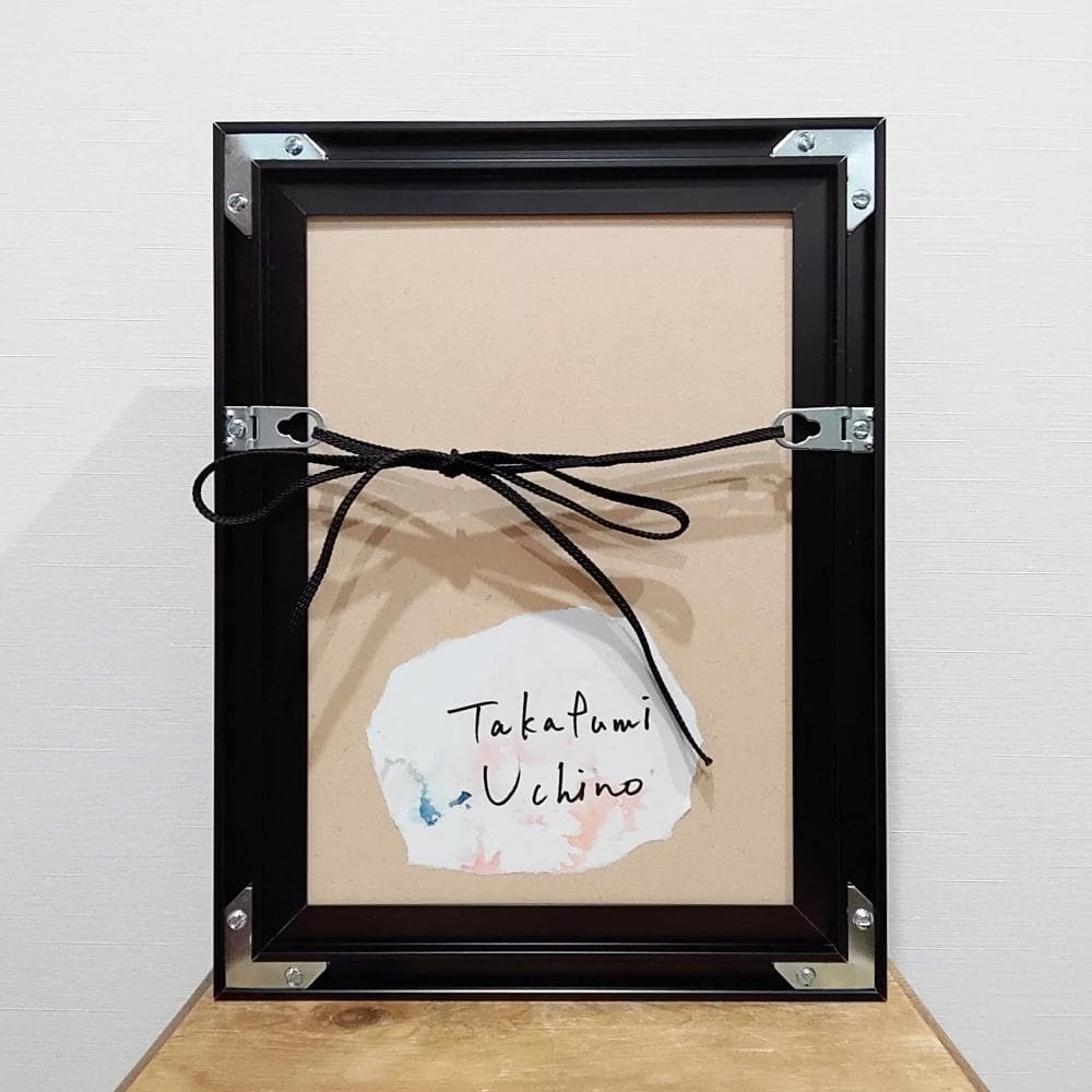 内野隆文　絵画　抽象画　サムホール　キャンバス　現代美術　アート作品　真作