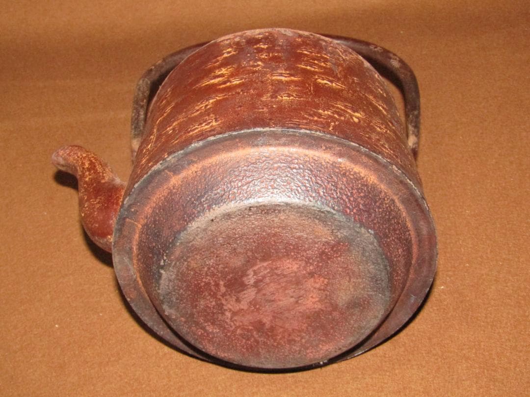 【南部鉄器　桜皮文鉄瓶　雅泉】郷土民芸　美品