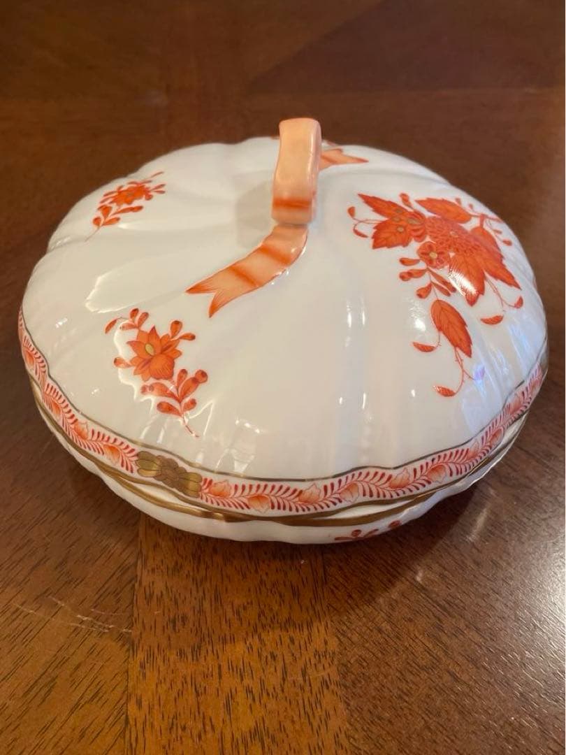 ヘレンド アポニー オレンジ ボンボン入れ