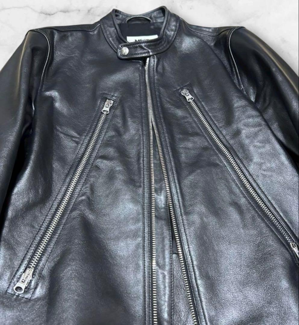 MM6 Maison Margiela レザージャケット 八の字 ライダース