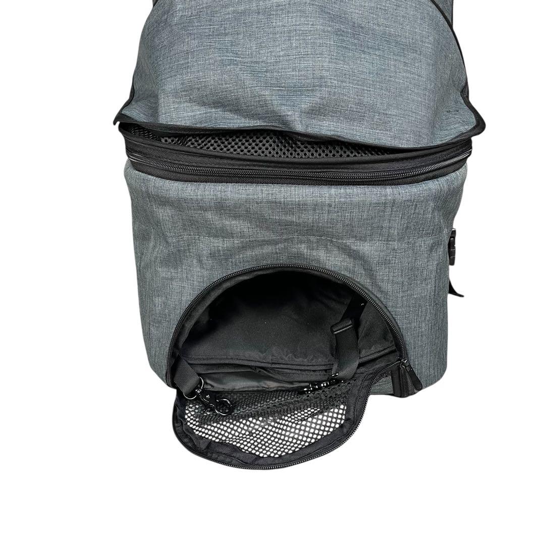 【新品】ペット用バギー 小型犬〜中型犬対応 折りたたみ式 取外可能 グレー