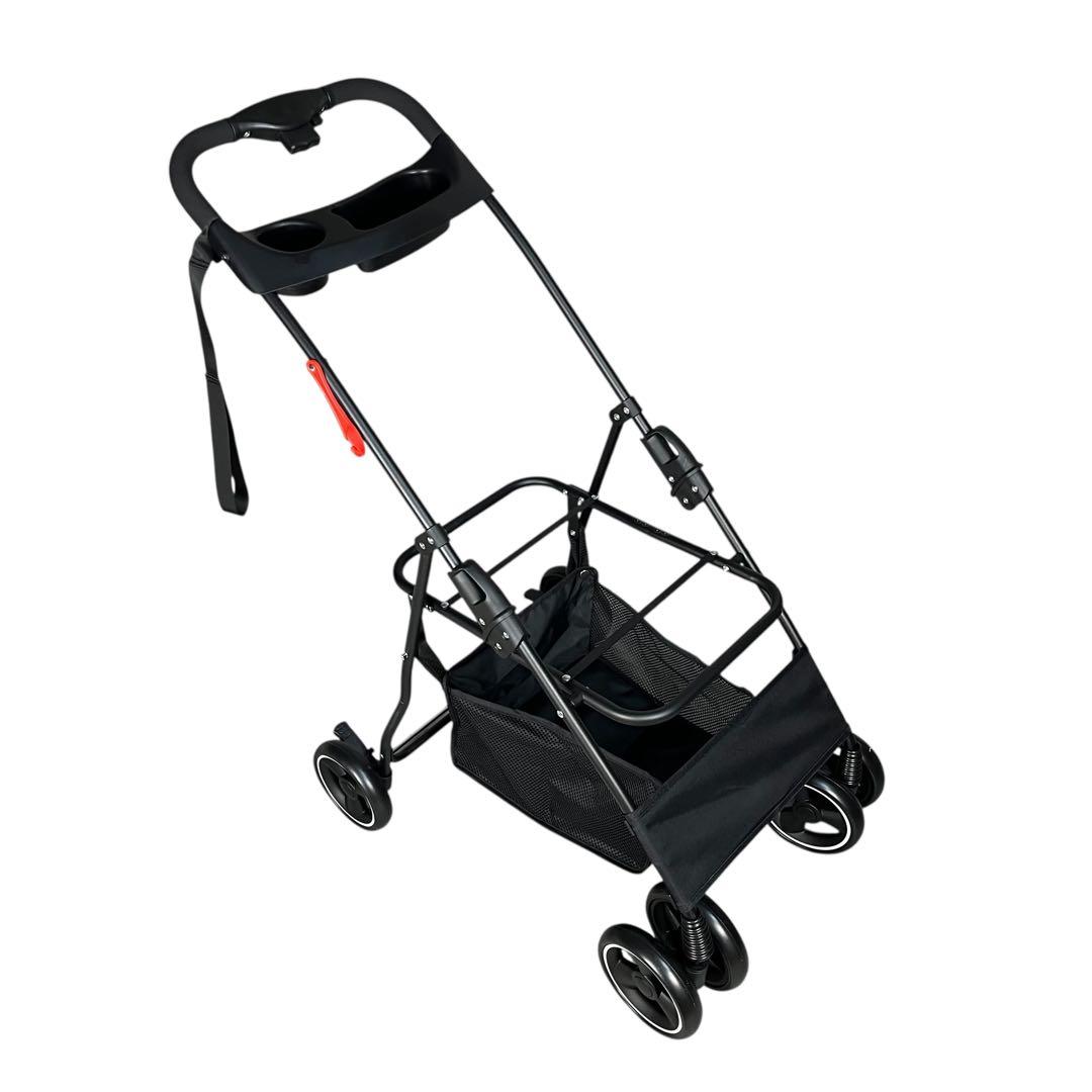 【新品】ペット用バギー 小型犬〜中型犬対応 折りたたみ式 取外可能 グレー