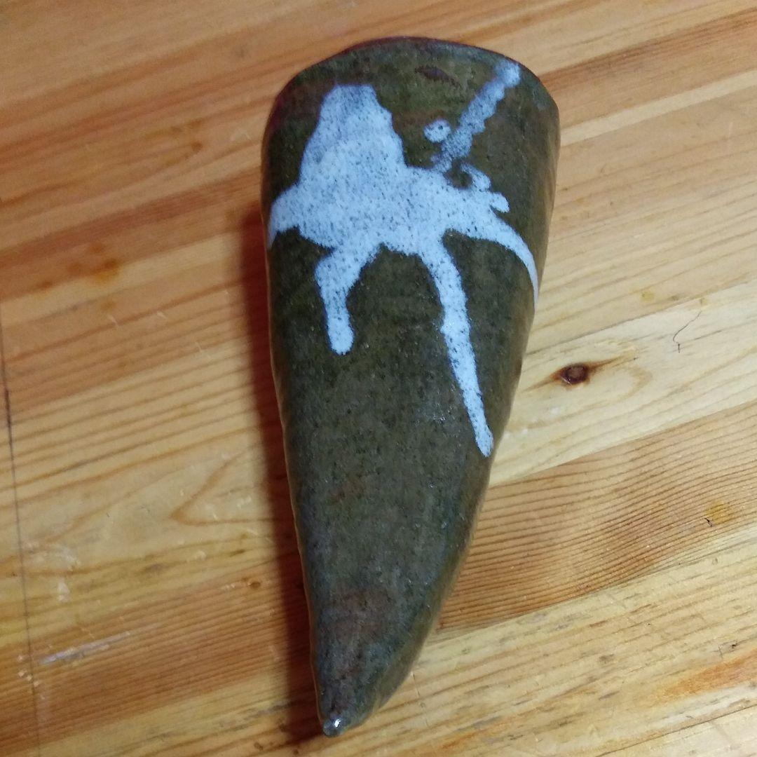 唐津焼き、角型掛花生け