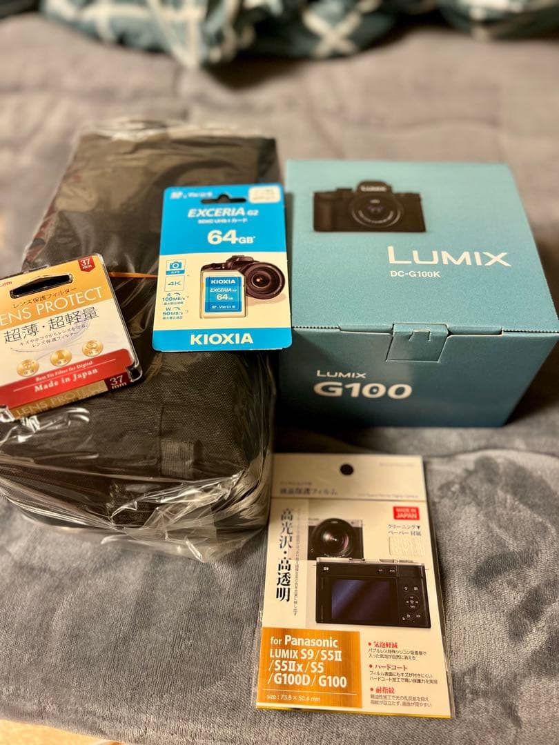 LUMIXG100ミラーレス一眼カメラ Kキット ブラック DC-G100K-K