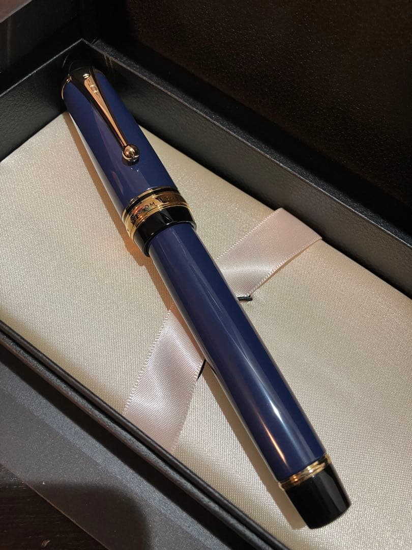 【未使用に近い】カスタムURUSHI 漆 ウルシ B 太字　紺青