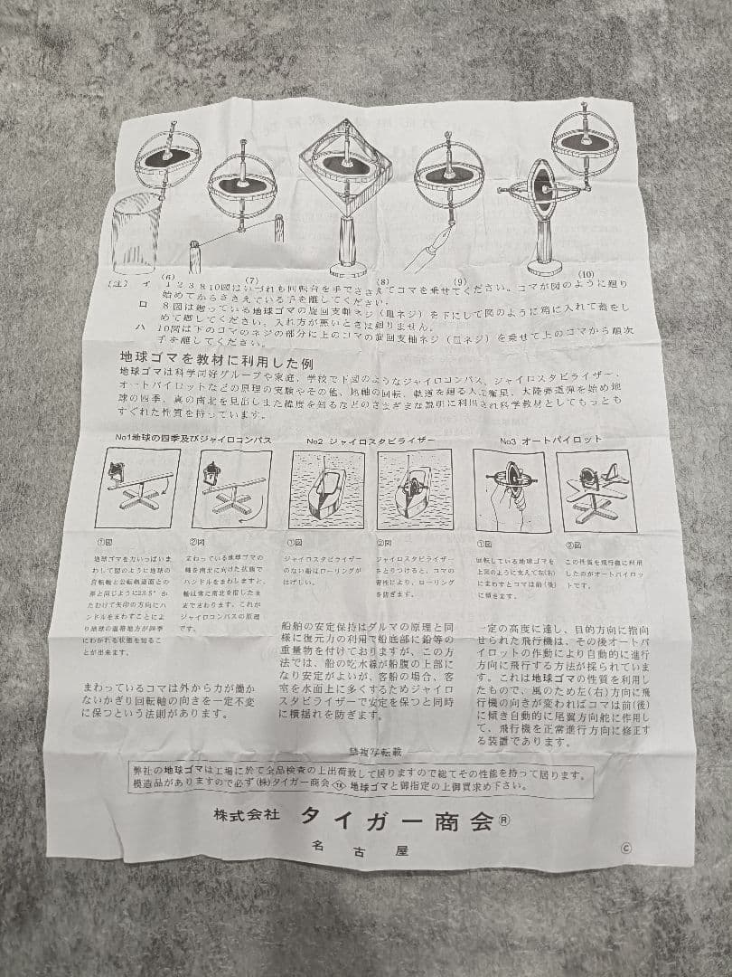 地球ゴマ No.A タイガー商会 中古品