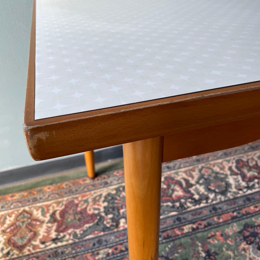 昭和レトロ　ミッドセンチュリー　北欧ヴィンテージ風　ダイニングテーブル