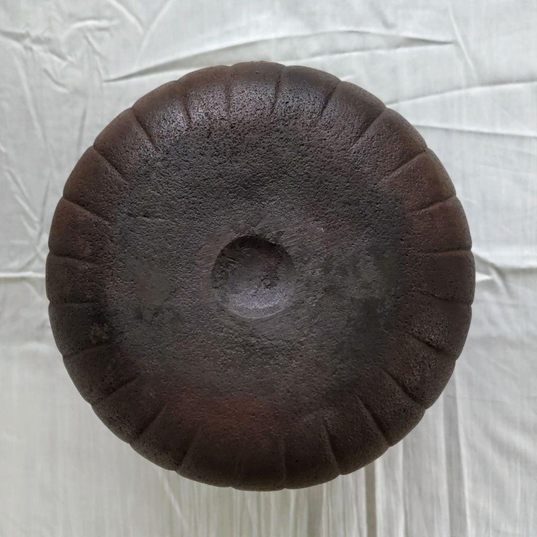 値下げ！菊形筒釜（菊花釜）（希少品）佐藤浄清　造り