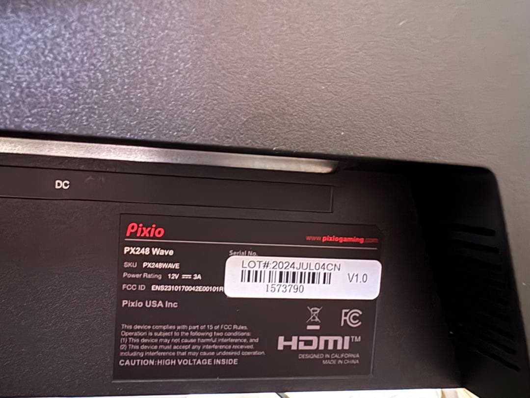 ディスプレイ・モニター本体 pixio px248 wave