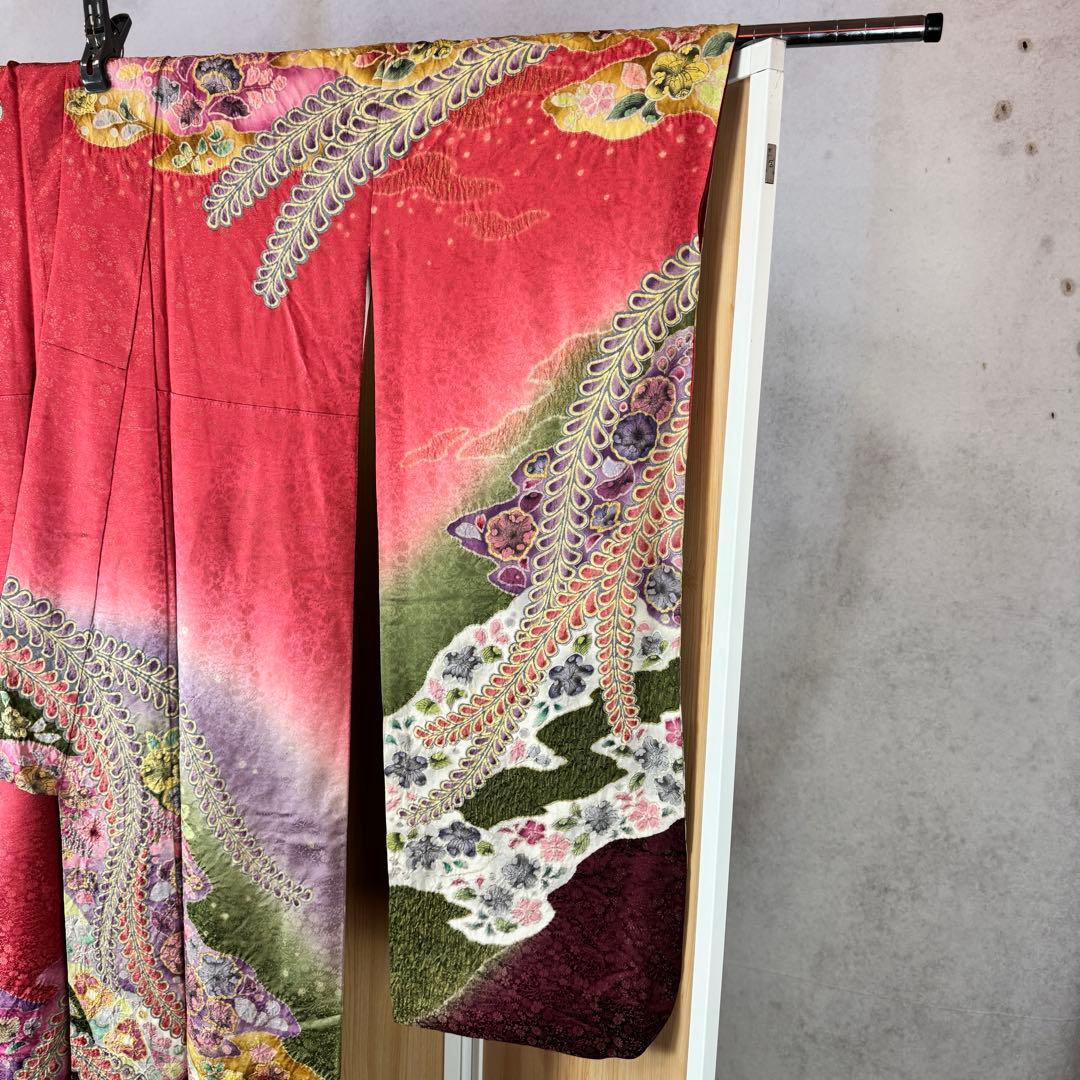 振り袖 辻ヶ花 ピンク 成人式 結婚式 帯セット 振袖 着物