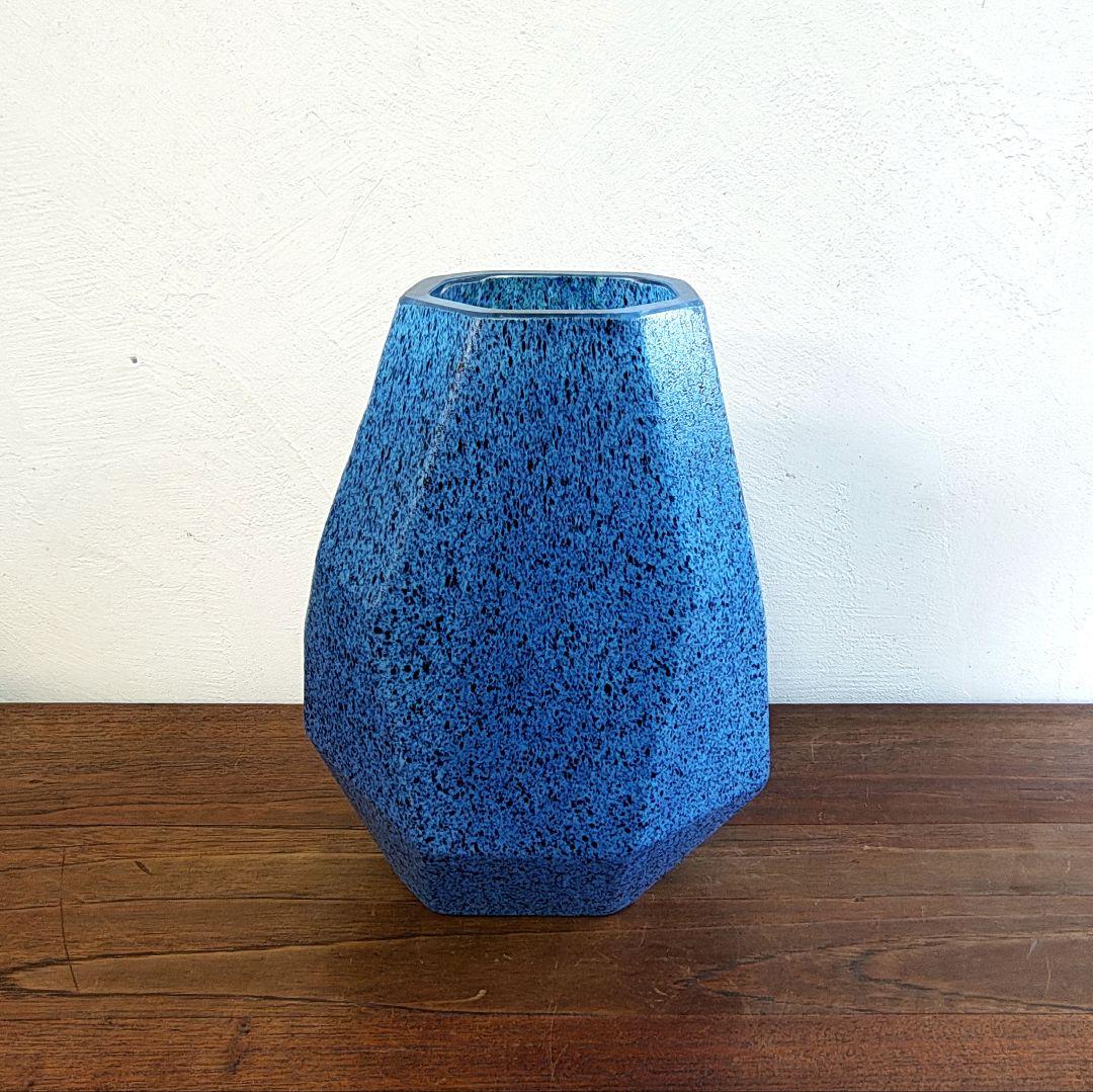 【岩田糸子】硝子 花瓶 フラワーベース 作家もの 最上位作