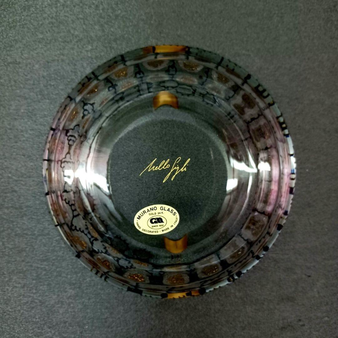 MURANO GOLD 24K HAND DECORATED ムラノ 灰皿