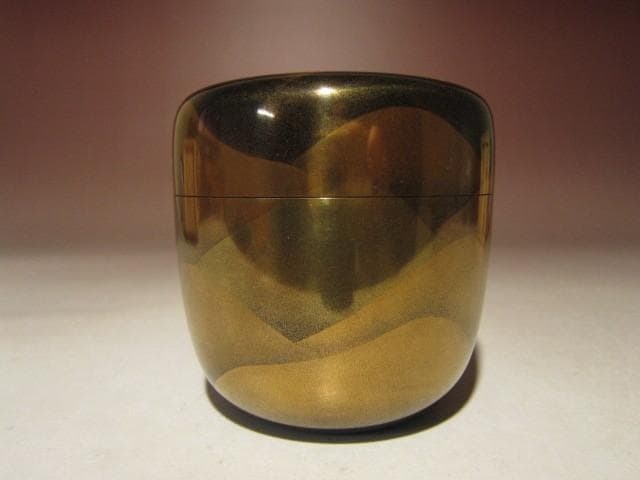 ☆松田権六　遠山蒔絵大棗☆表千家十三代即中斎花押☆a408