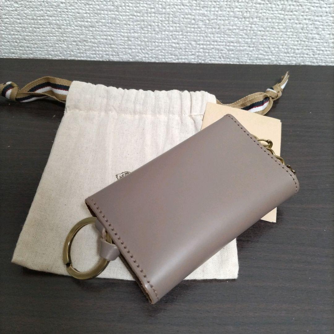 新品 イルビゾンテ 本革 キーケース キーホルダー 6連 グレー トルトラ