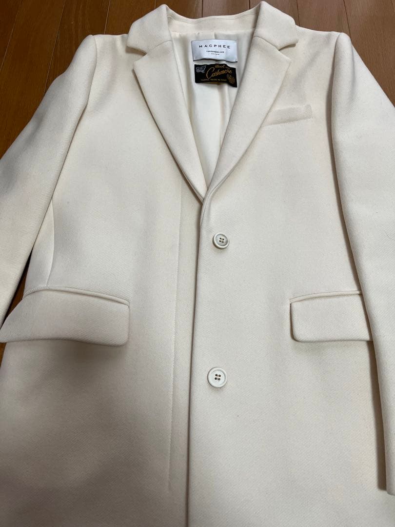 【美品】MACPHEE トゥモローランド ロングコート ホワイト