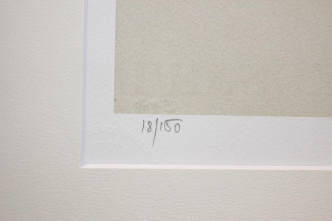 藤田嗣治 エスタンプリトグラフ「猫」 150部限定 18/150