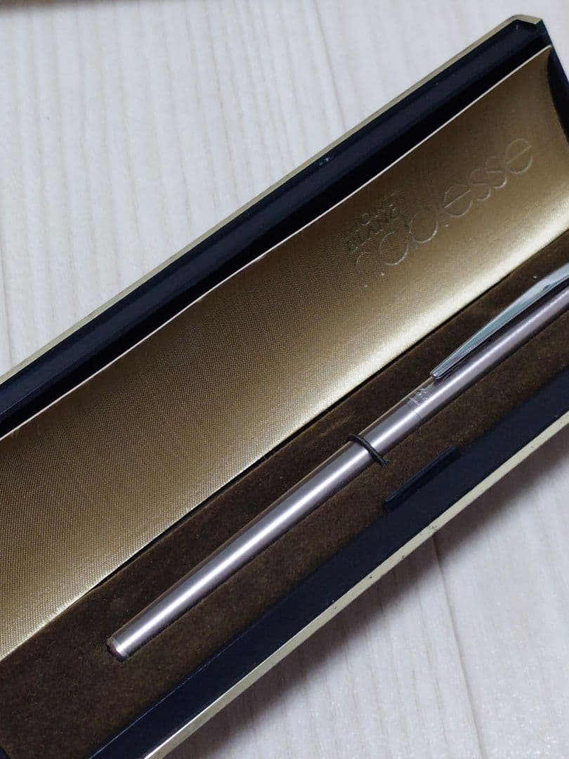 MONTBLANC モンブラン ノブレス 万年筆 EF 極細 シルバー 箱付