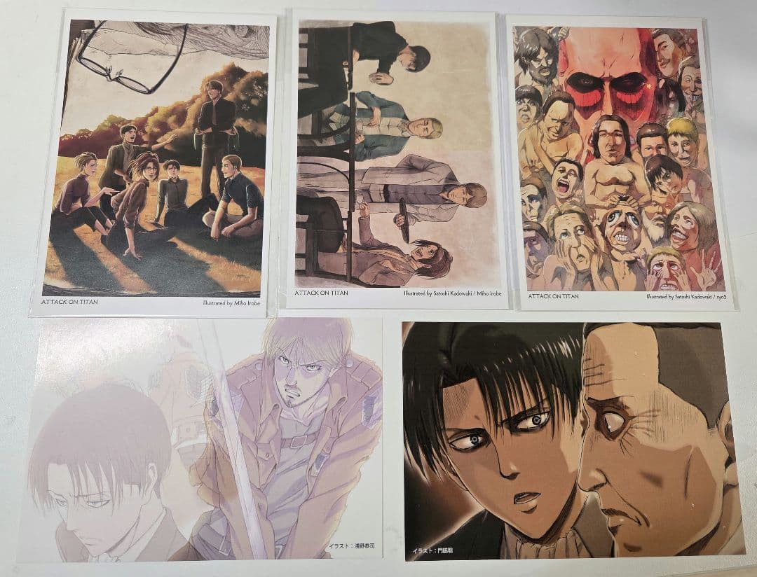 進撃の巨人 WIT STUDIO ポストカード 5枚セット