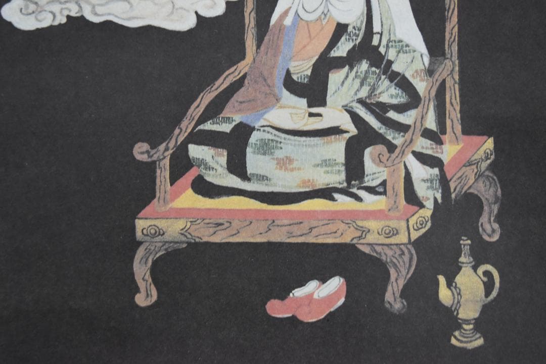 【複製】作者不詳/天台宗本尊図/コピー工芸品/掛軸☆宝船☆Z-724