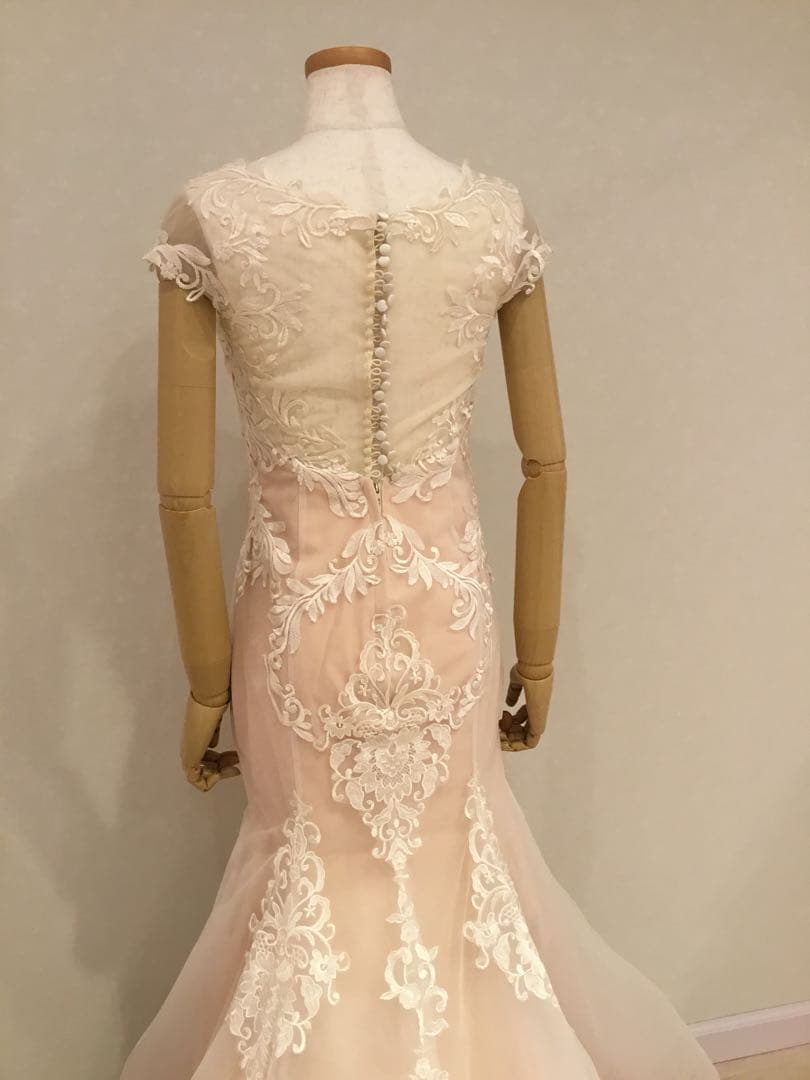 YNSWEDDING刺繍入りマーメイドウェディングドレス