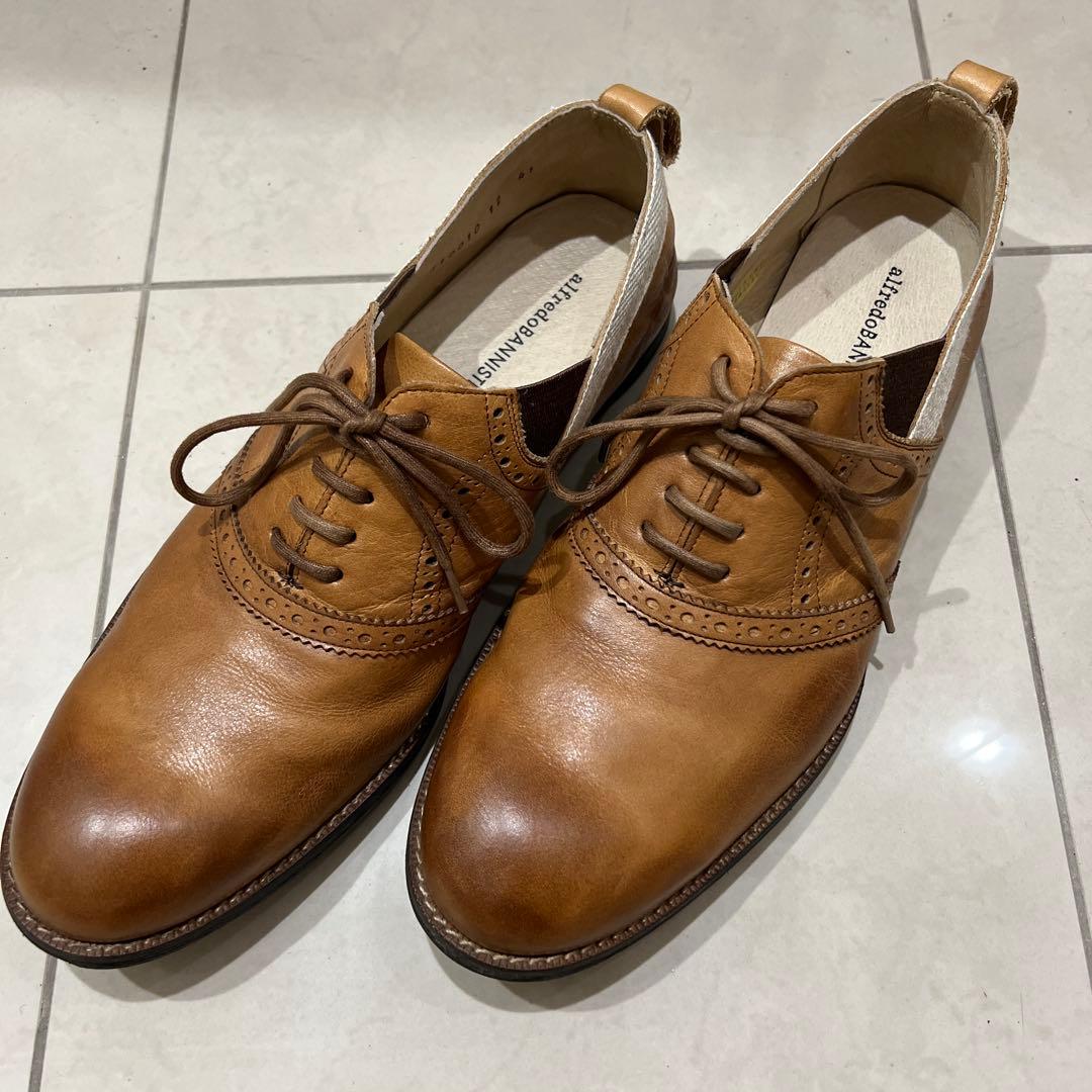 alfredoBANNISTERブラウン レザー シューズ 日本製 サイズ41
