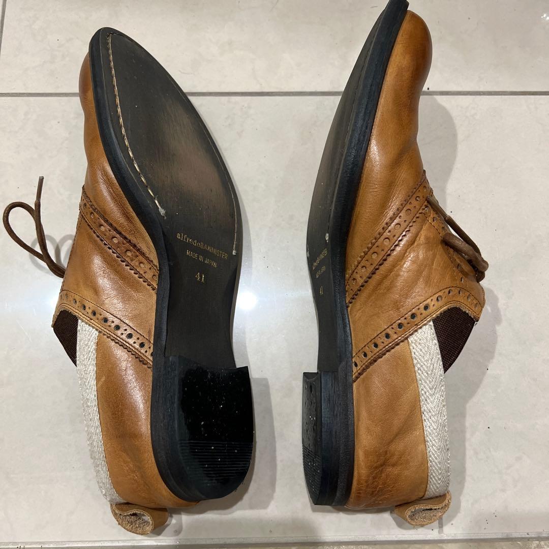 alfredoBANNISTERブラウン レザー シューズ 日本製 サイズ41