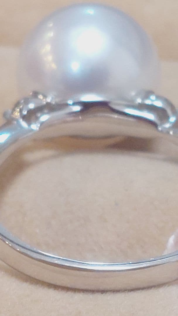 朝まで赤字の出品未販売鑑別書PT900白蝶11.1mmダイヤ0.15リング