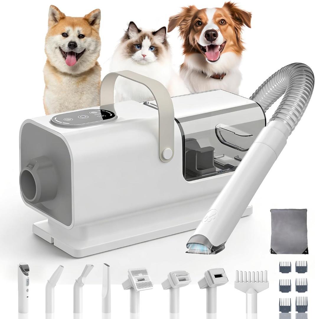 猫犬用バリカン ペット用バリカン猫美容器 ペットグルーミングセット 超強力吸引