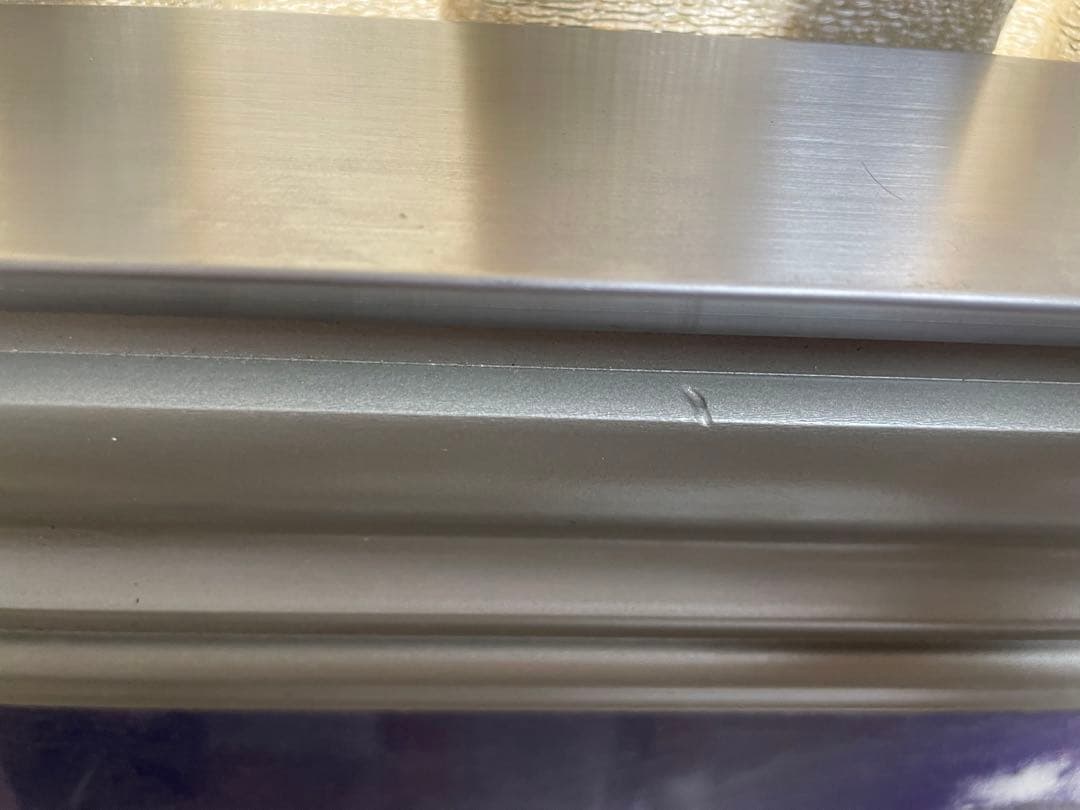 【桝田靖夫】日本画 浅間山 シルバーフレーム