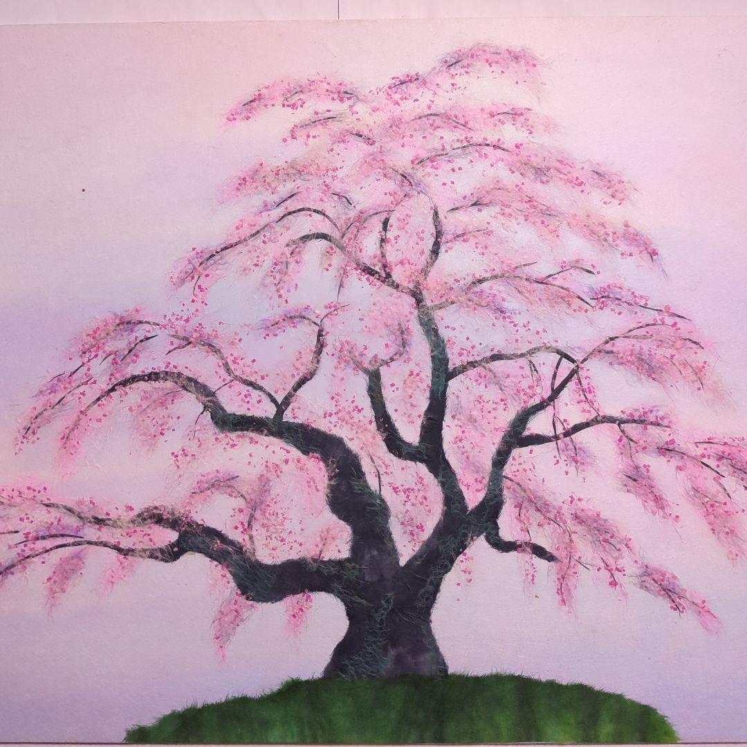 期間限定値下げ！【ちぎり絵】　桜の宴　(P 10サイズ)　暮らしに彩りを